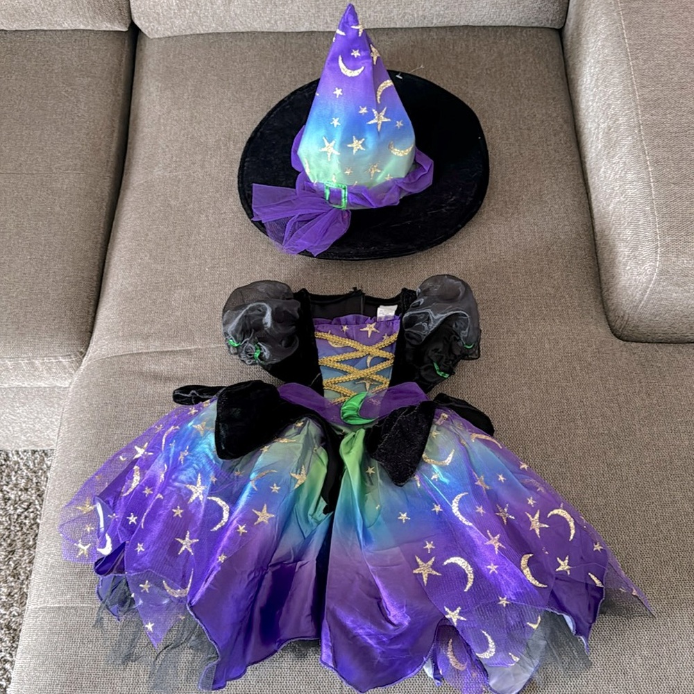 NWOT Witch Costume 2t/3t